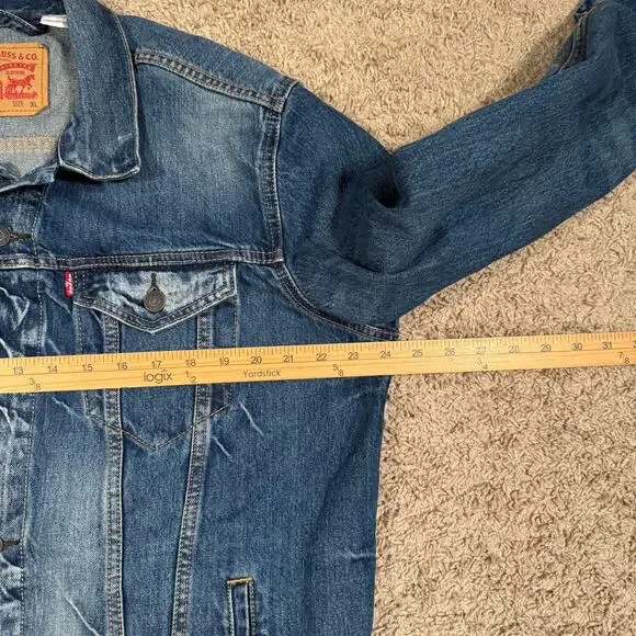 Levi's Blue Denim Jacket - Picture 5 of 8